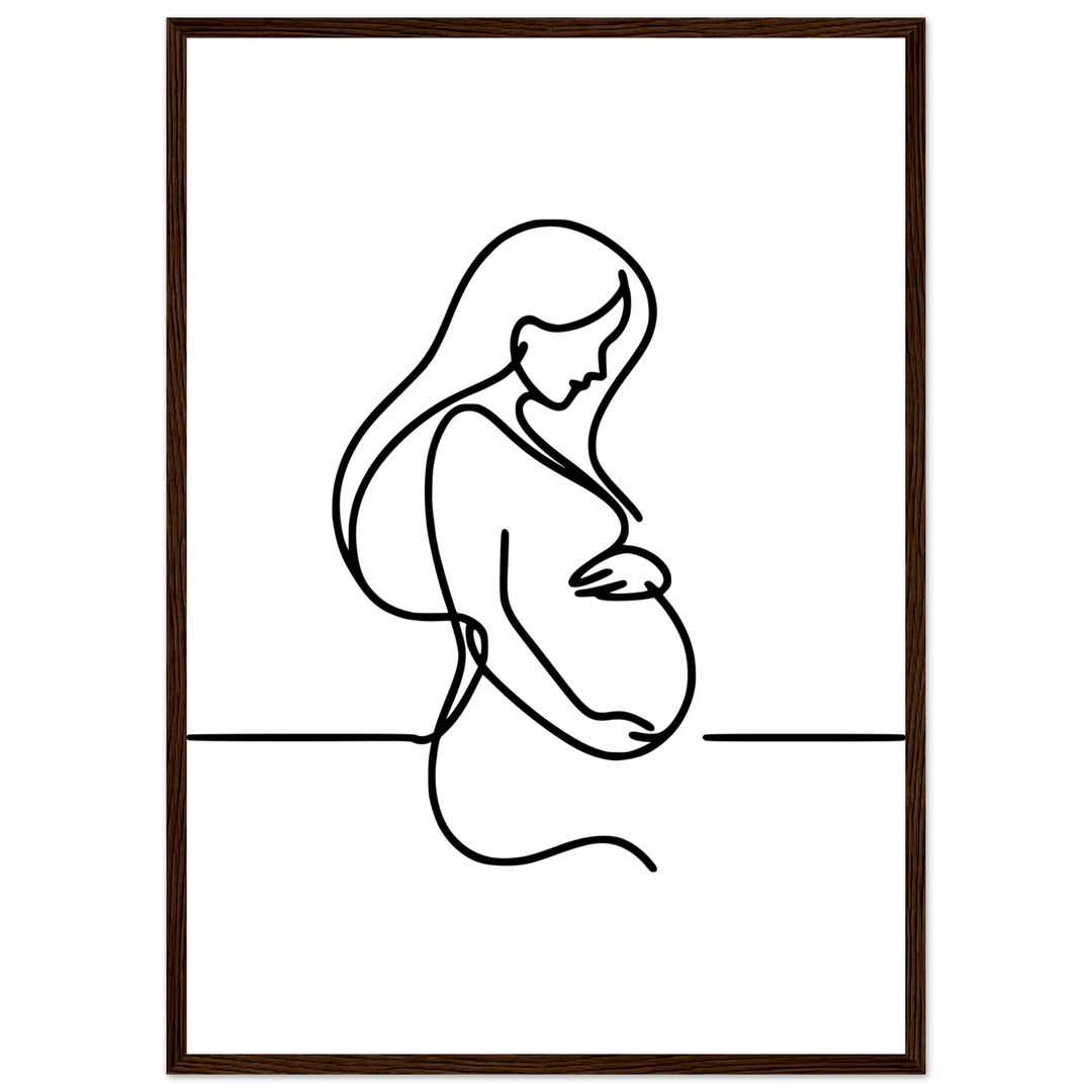 Affiche Grossesse | Line Art - MoodElle