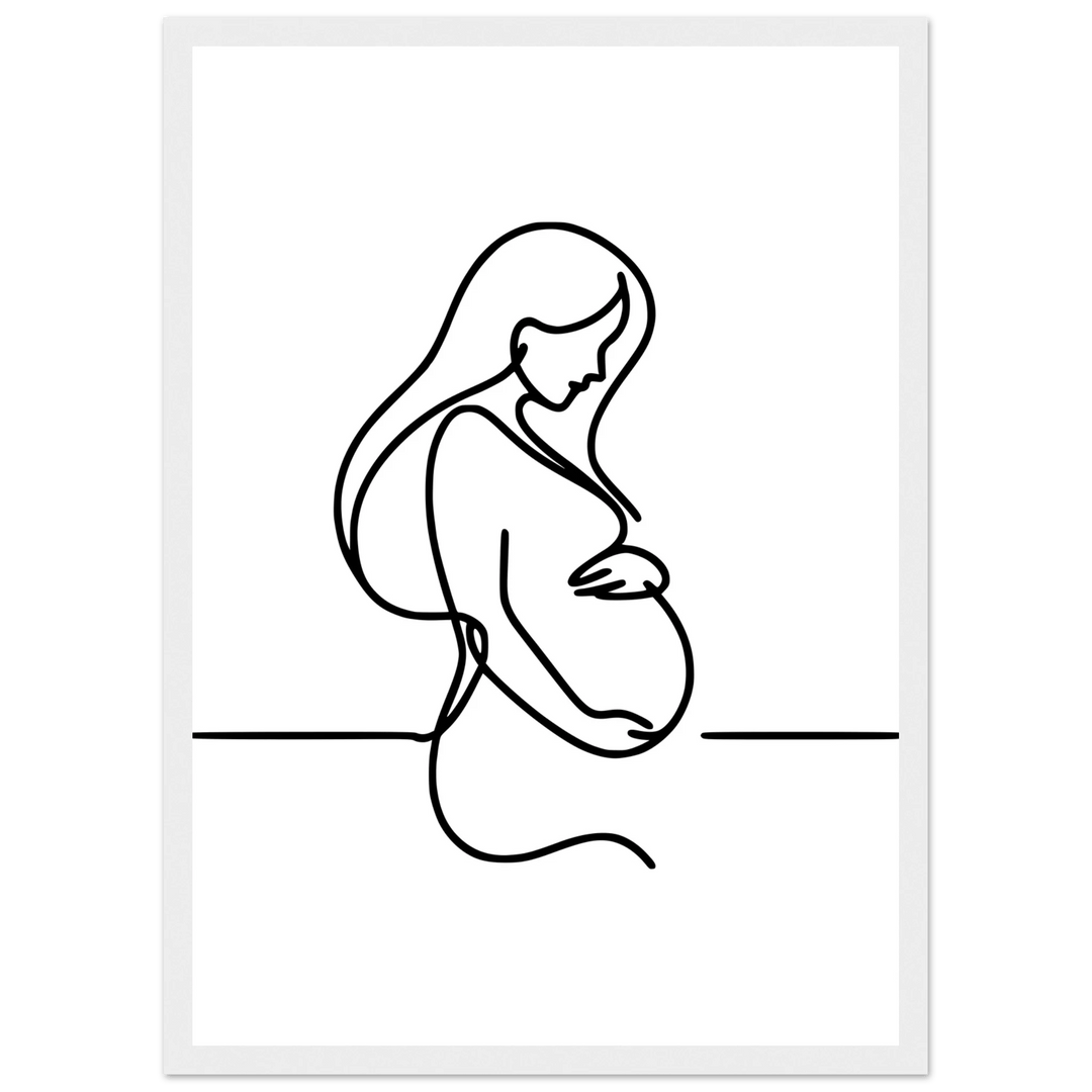 Affiche Grossesse | Line Art - MoodElle