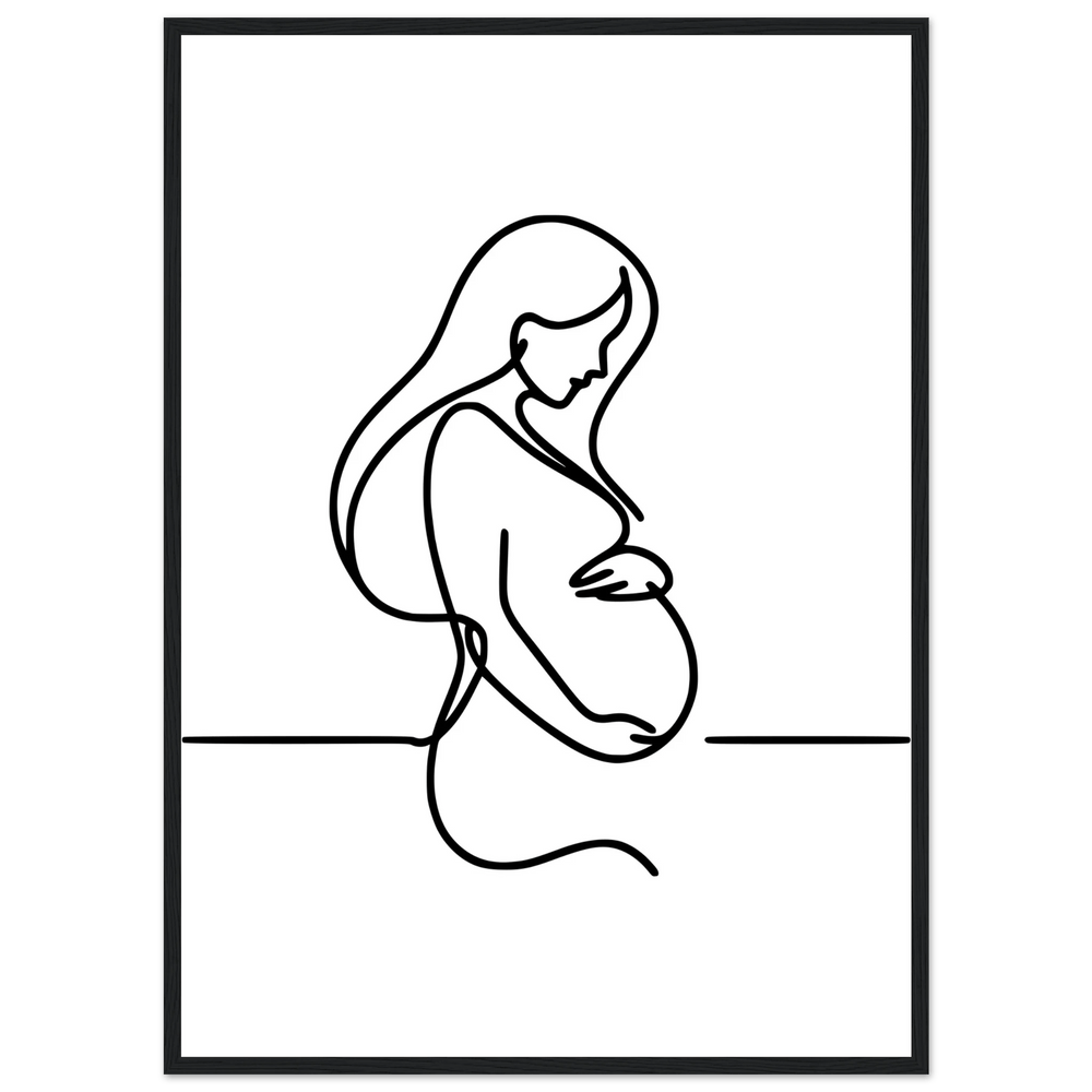 Affiche Grossesse | Line Art - MoodElle
