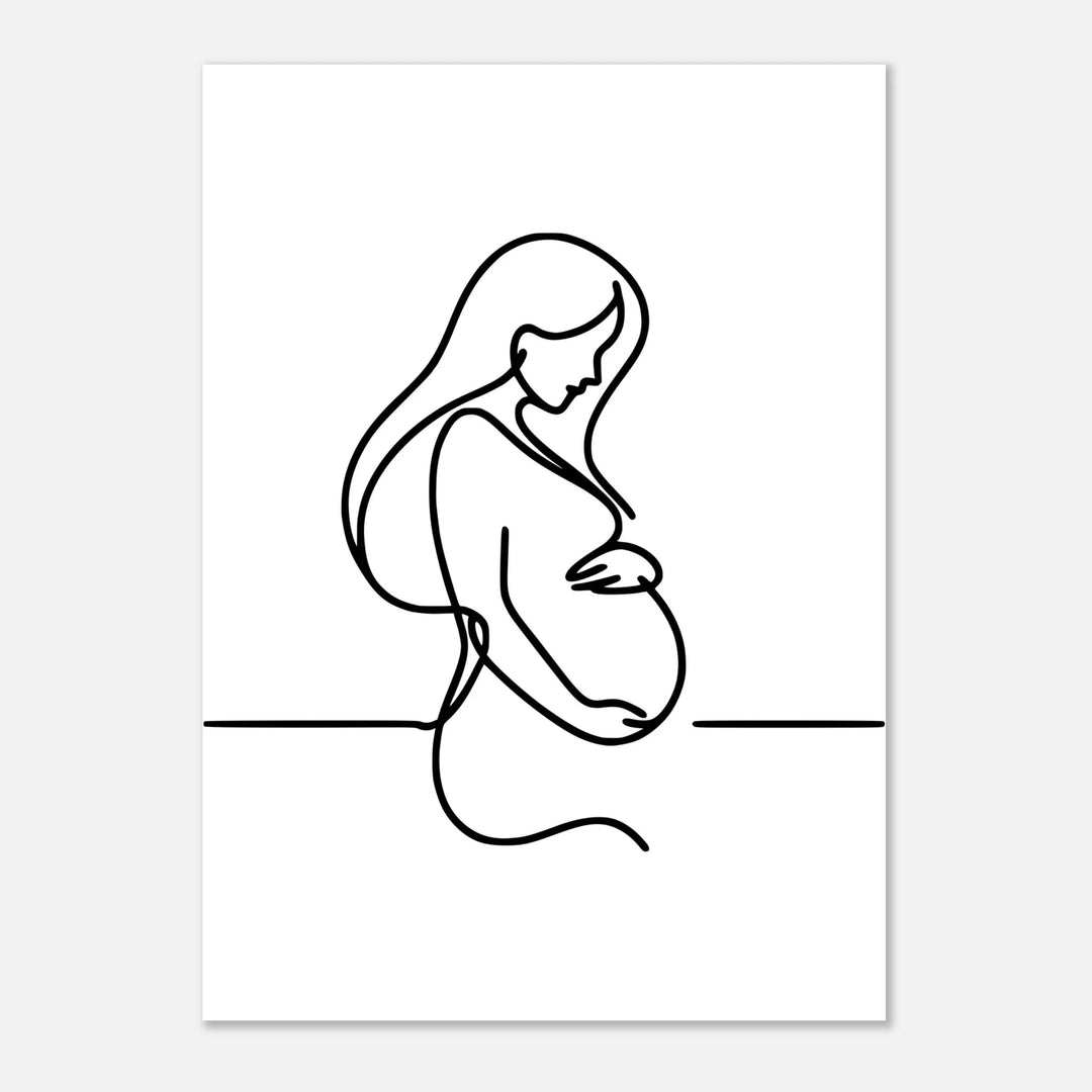 Affiche Grossesse | Line Art - MoodElle