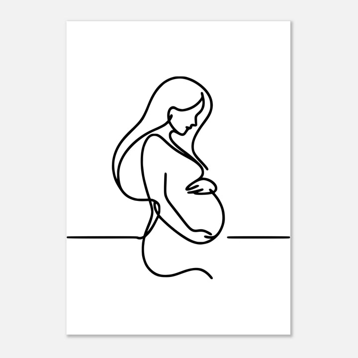Affiche Grossesse | Line Art - MoodElle