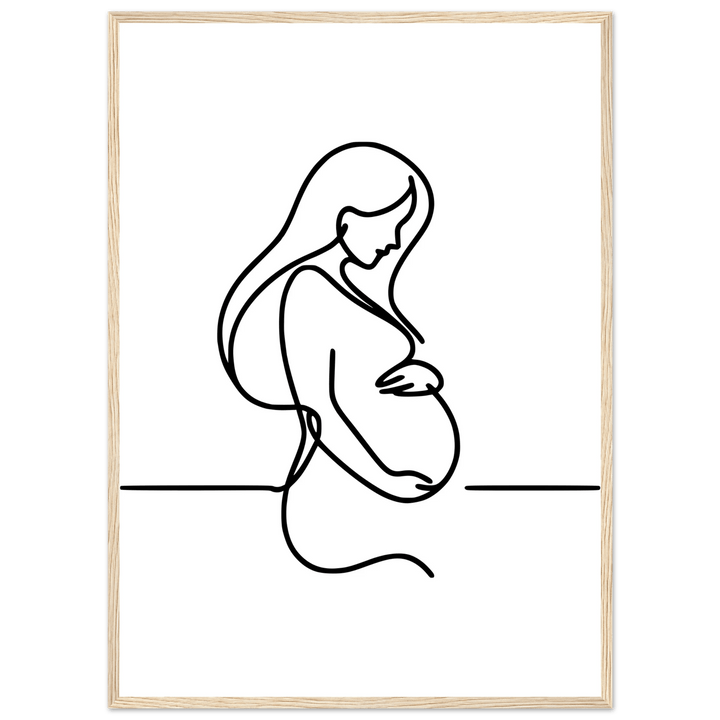 Affiche Grossesse | Line Art - MoodElle