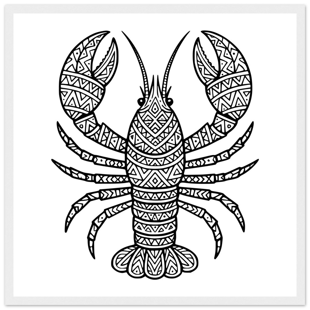 Affiche "homard" | Mandala - MoodElle