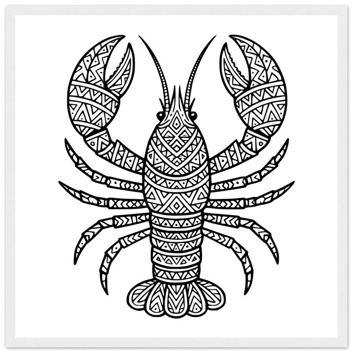 Affiche "homard" | Mandala - MoodElle