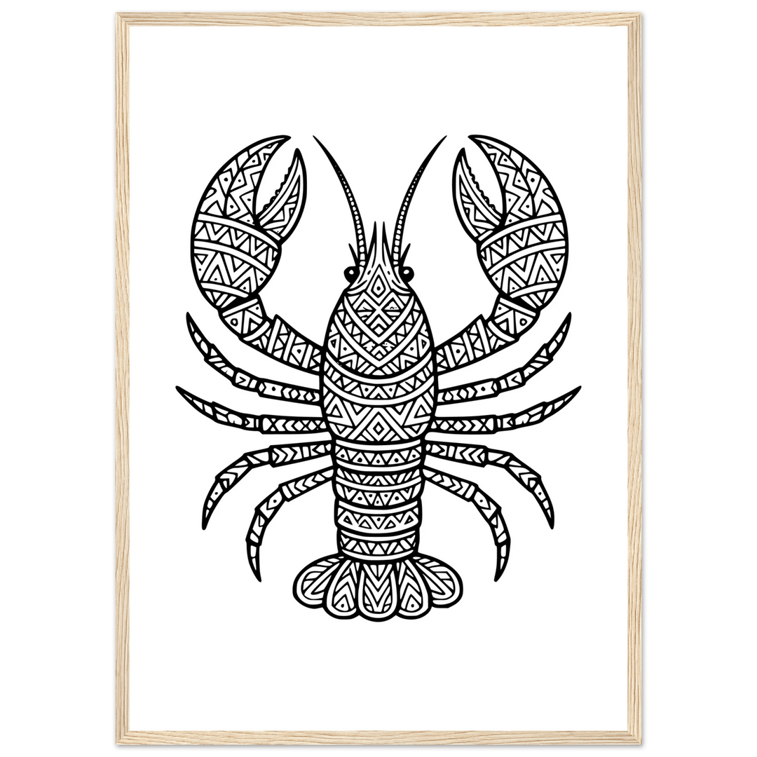 Affiche "homard" | Mandala - MoodElle