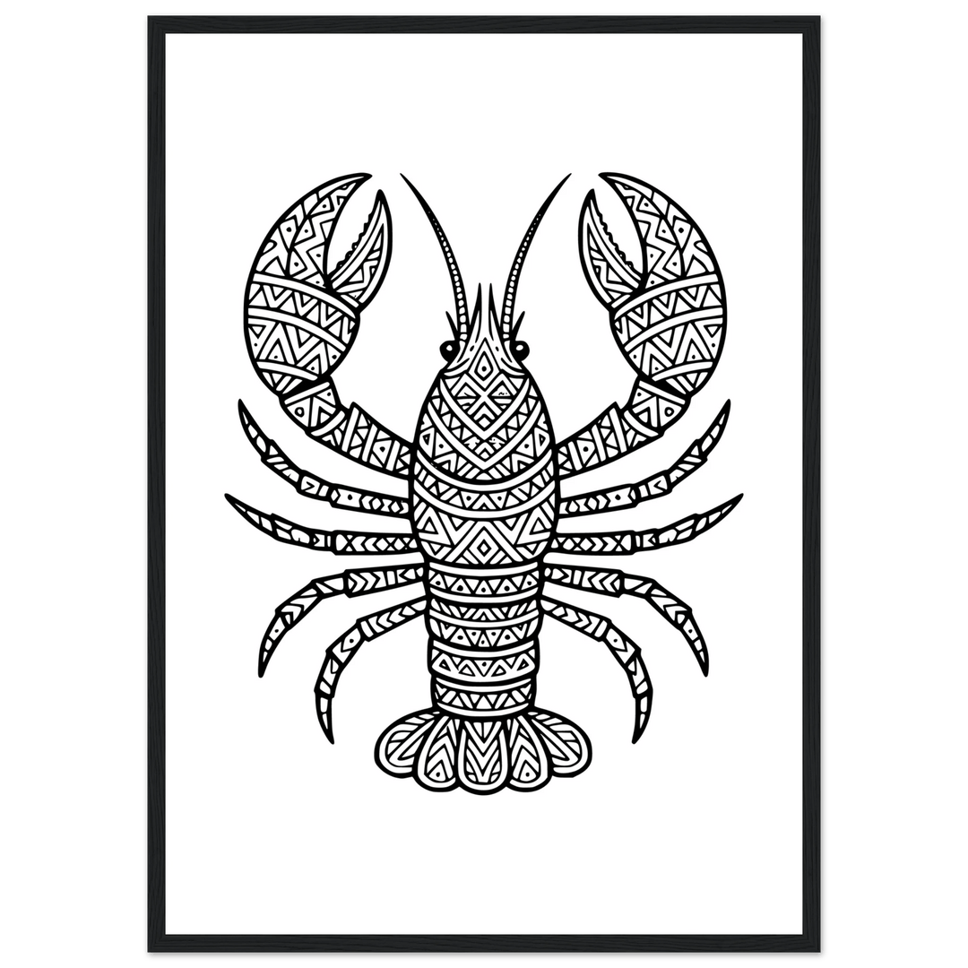 Affiche "homard" | Mandala - MoodElle
