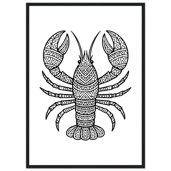 Affiche "homard" | Mandala - MoodElle