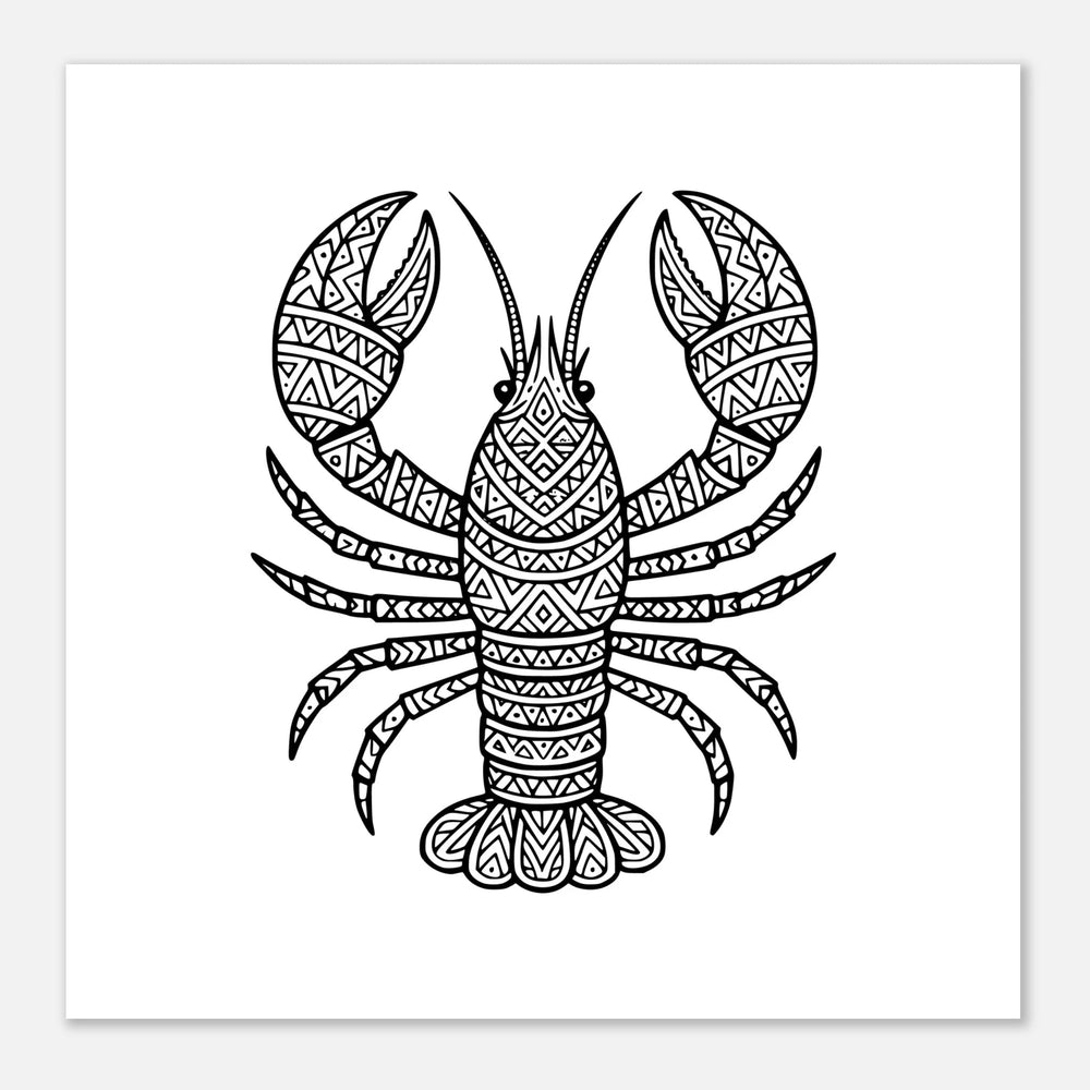 Affiche "homard" | Mandala - MoodElle