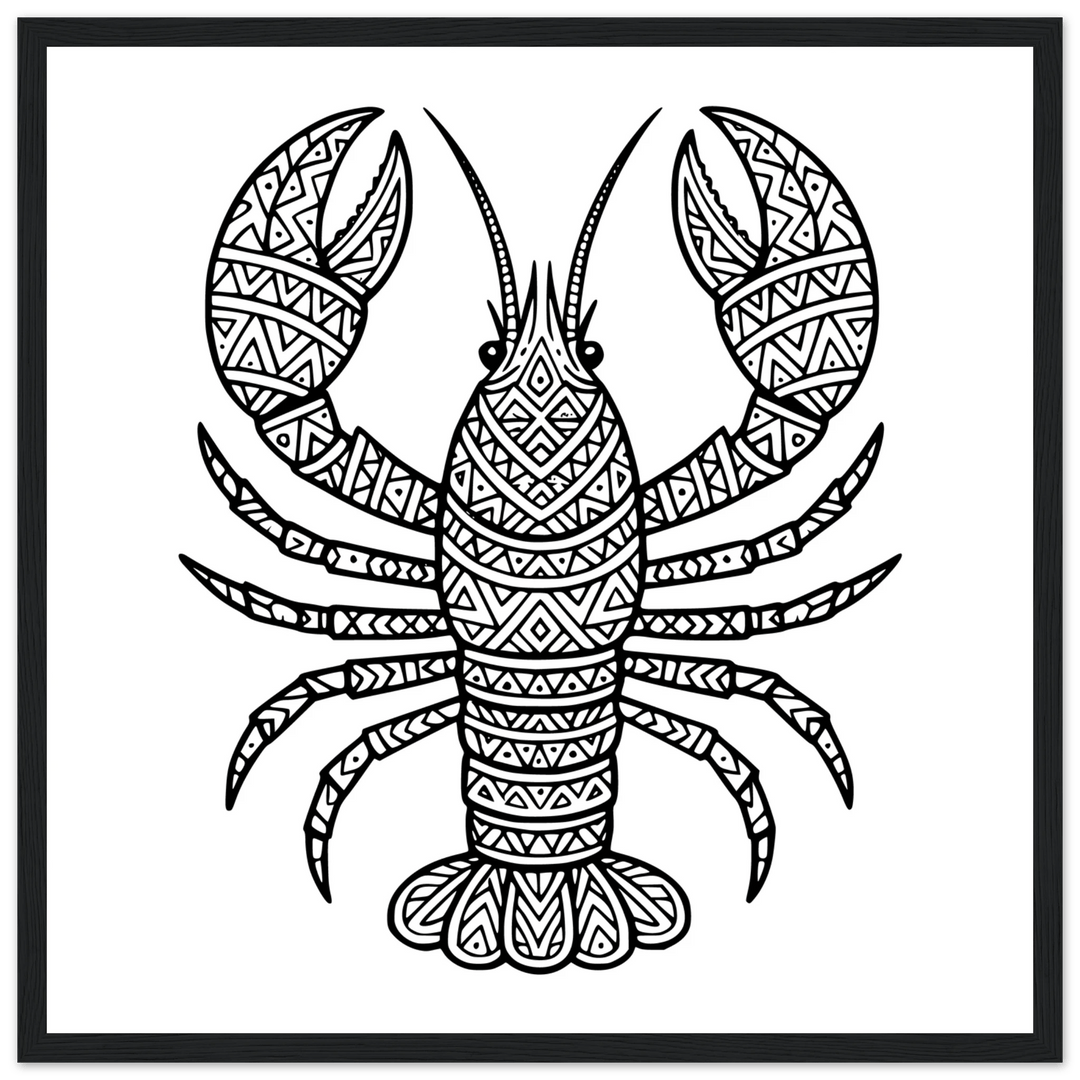 Affiche "homard" | Mandala - MoodElle