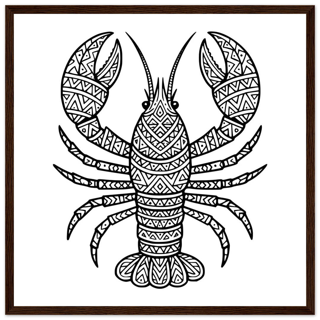 Affiche "homard" | Mandala - MoodElle