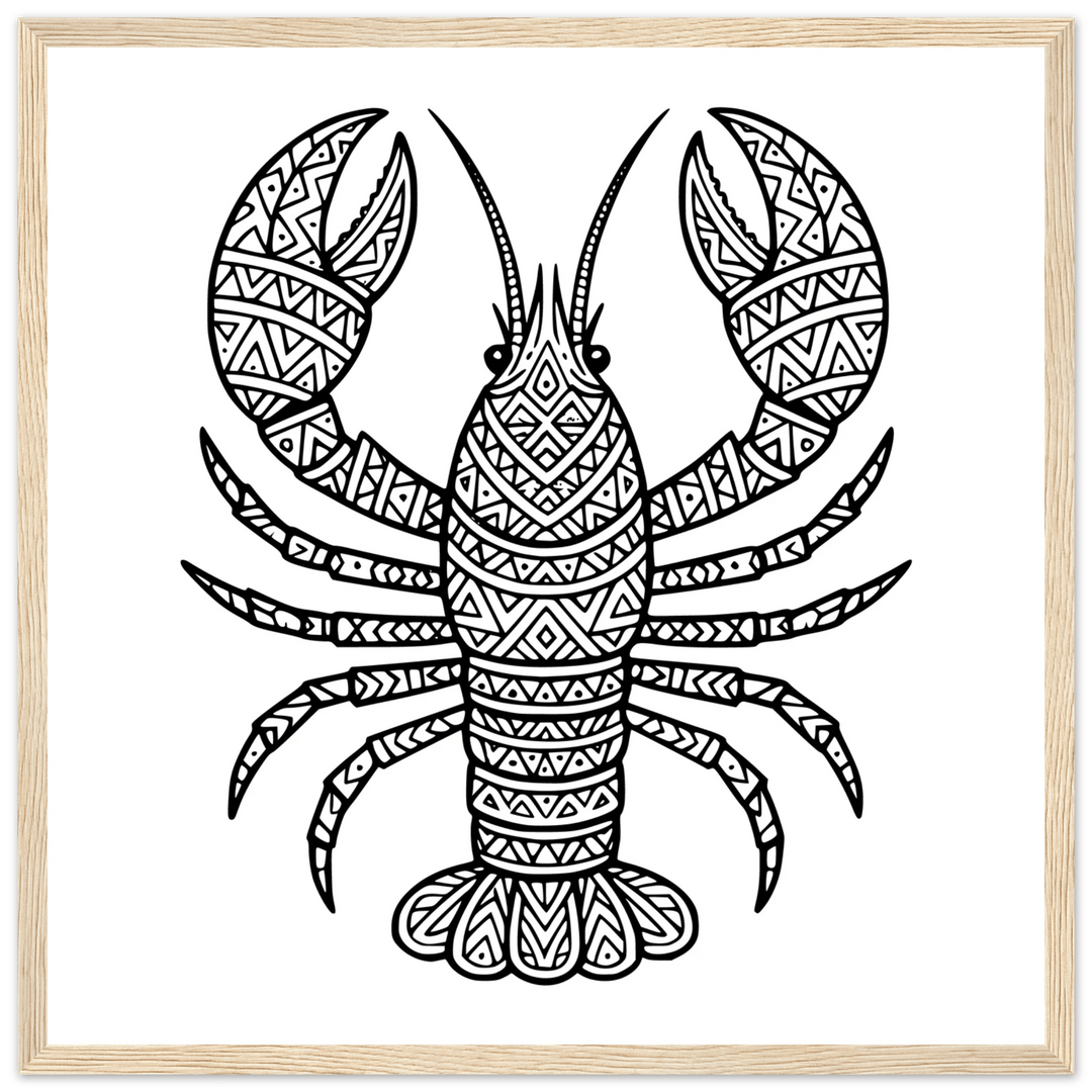 Affiche "homard" | Mandala - MoodElle