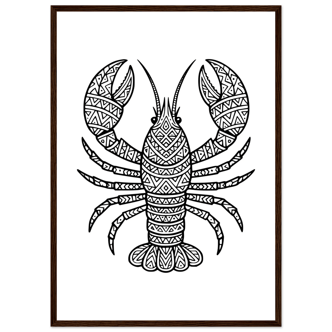 Affiche "homard" | Mandala - MoodElle