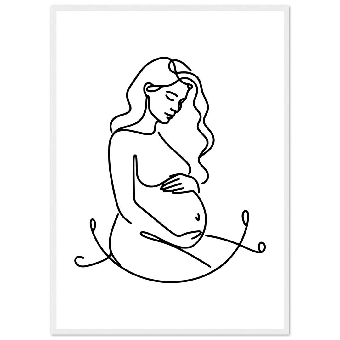 Affiche Maternité | Line Art - MoodElle