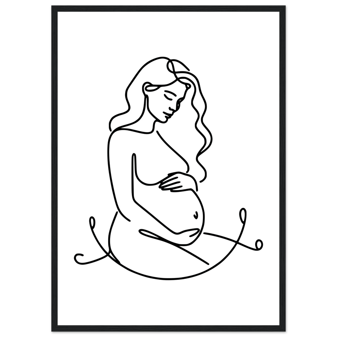 Affiche Maternité | Line Art - MoodElle