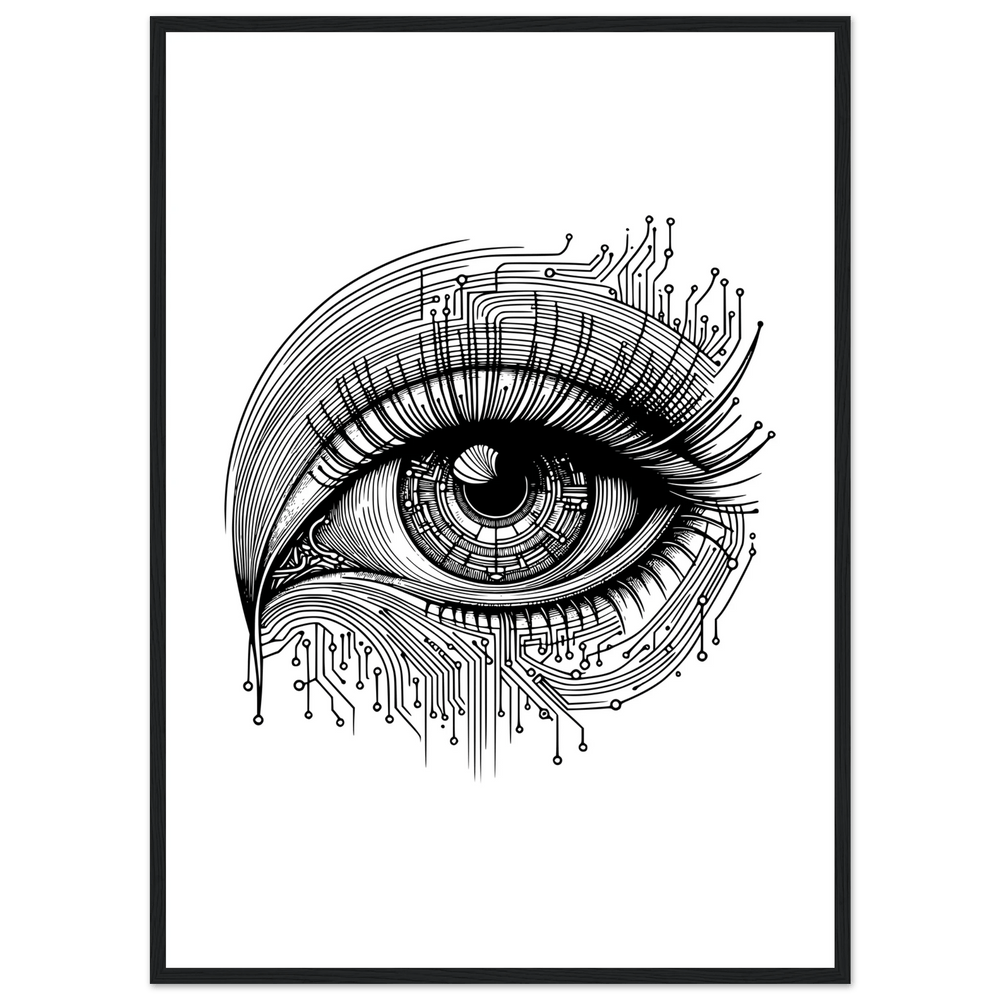 Affiche oeil cyberbétique - MoodElle