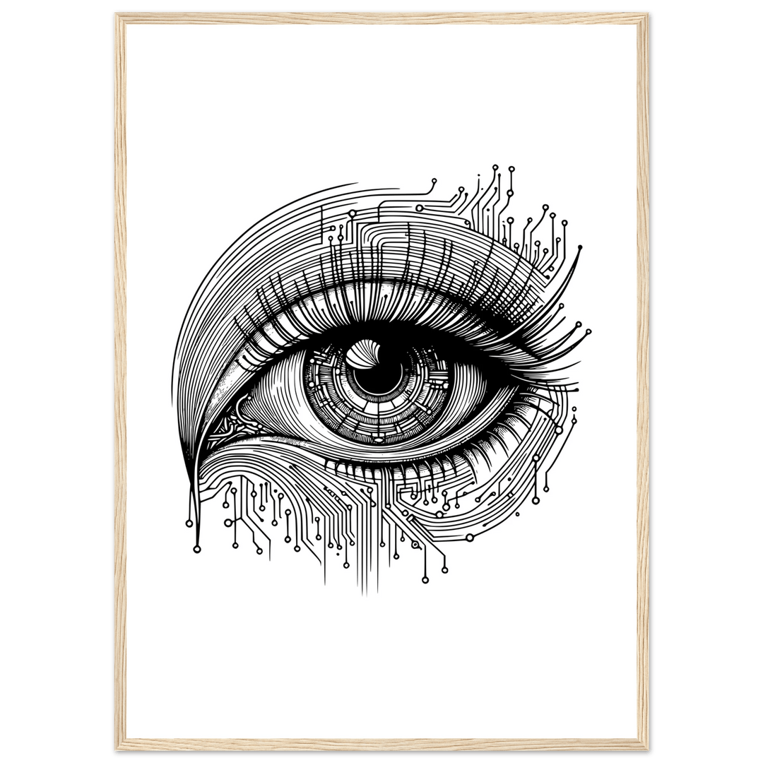 Affiche oeil cyberbétique - MoodElle