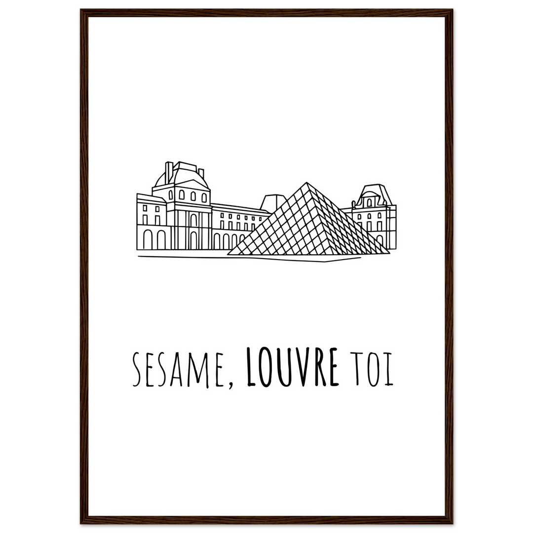 Affiche " Sésame, Louvre toi" | Musée du Louvre - MoodElle