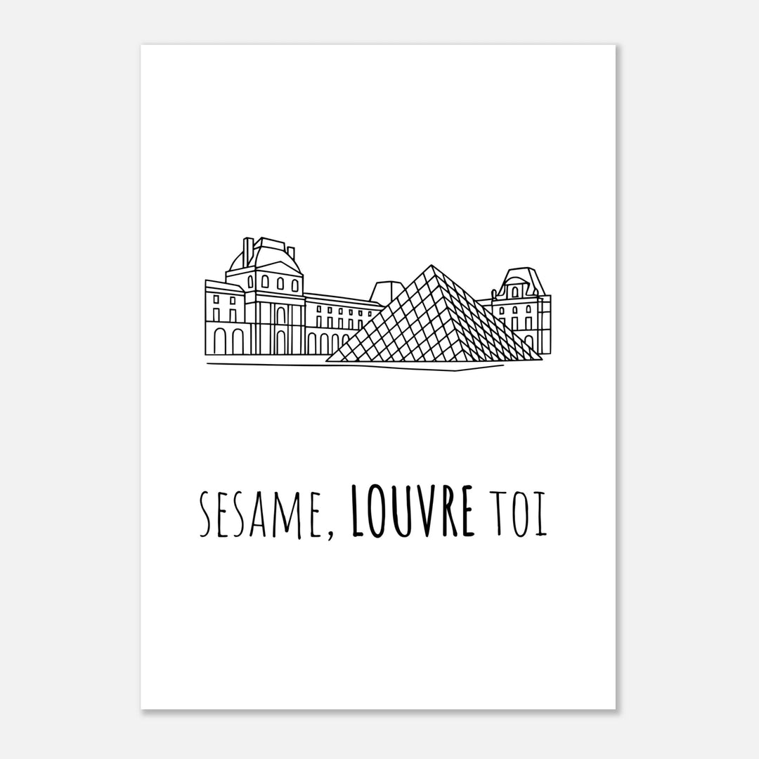 Affiche " Sésame, Louvre toi" | Musée du Louvre - MoodElle