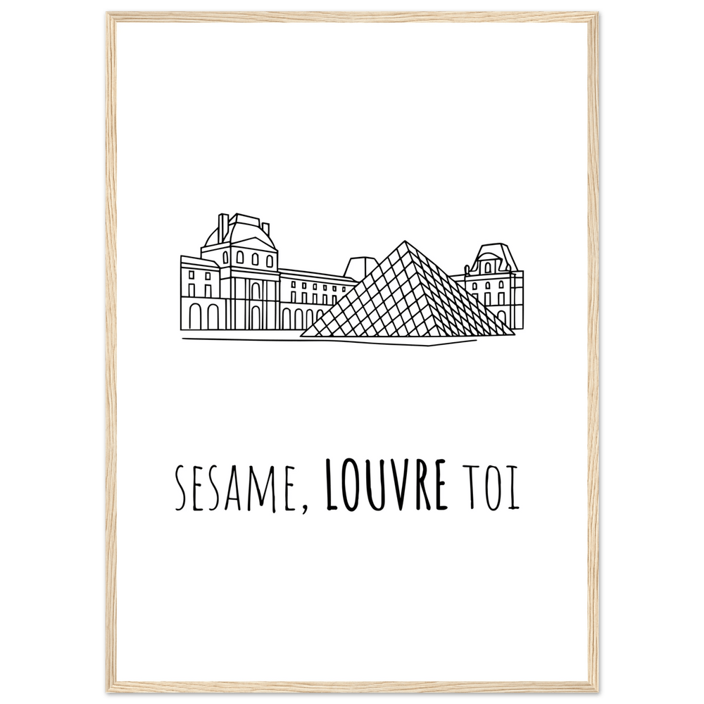 Affiche " Sésame, Louvre toi" | Musée du Louvre - MoodElle