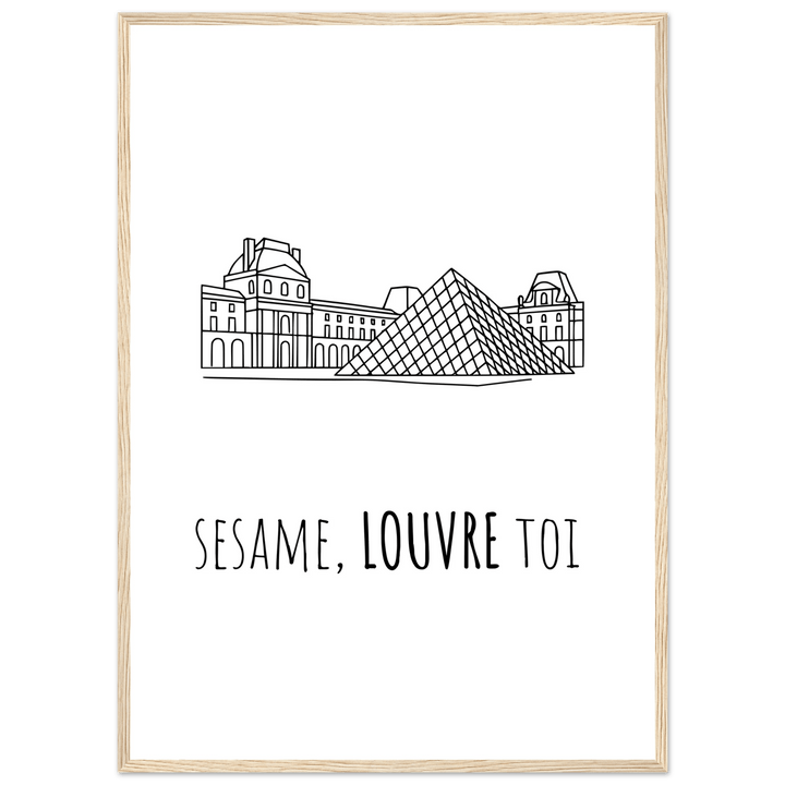 Affiche " Sésame, Louvre toi" | Musée du Louvre - MoodElle