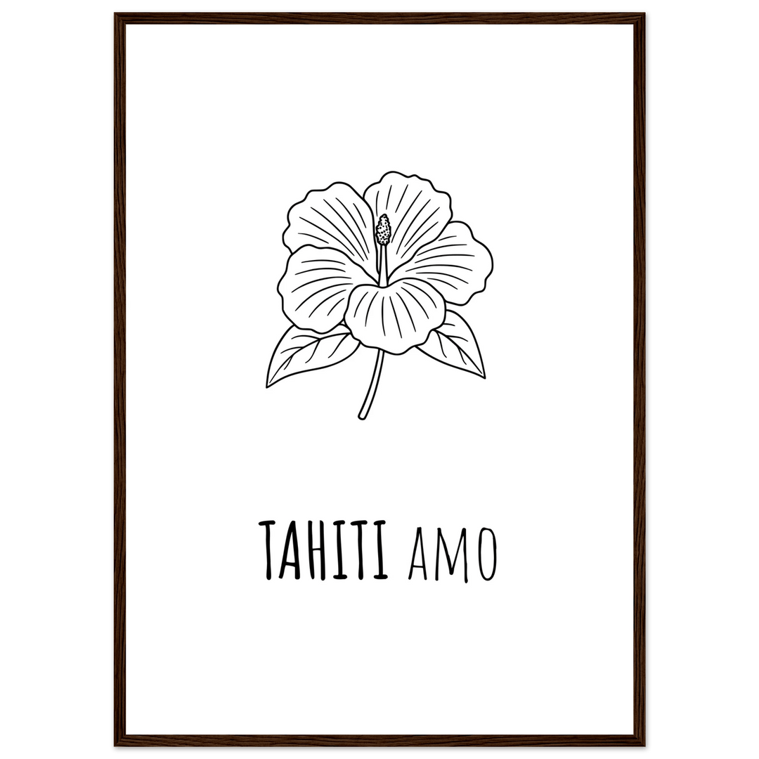 Affiche "Tahiti Amo" |Tahiti - MoodElle