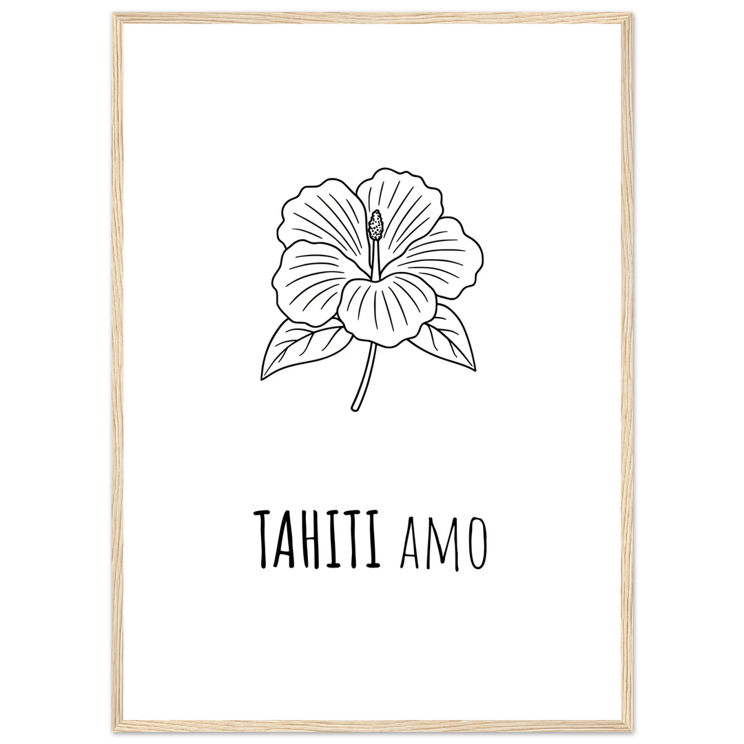 Affiche "Tahiti Amo" |Tahiti - MoodElle