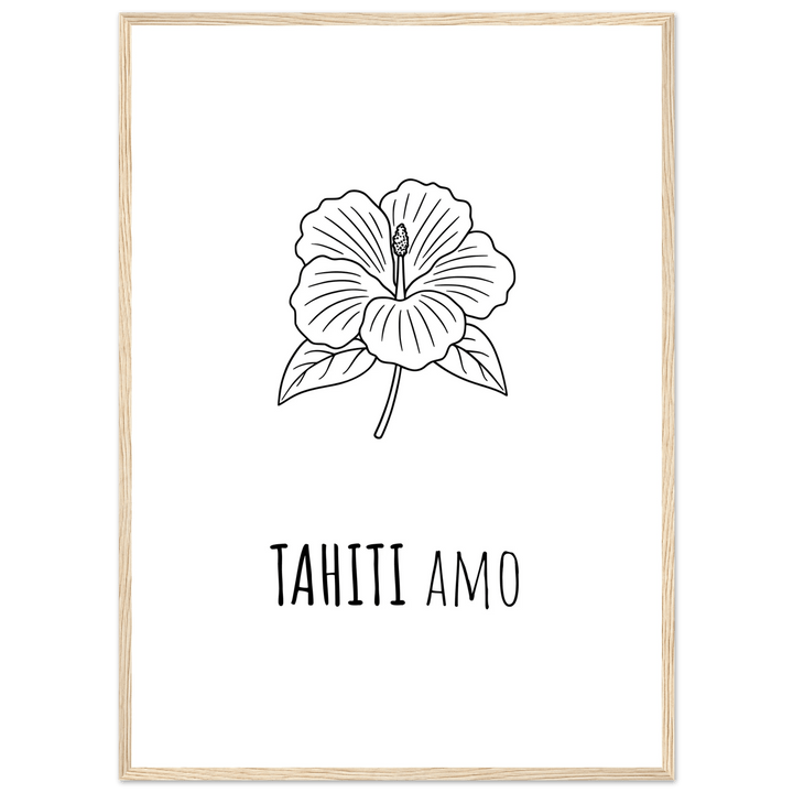 Affiche "Tahiti Amo" |Tahiti - MoodElle
