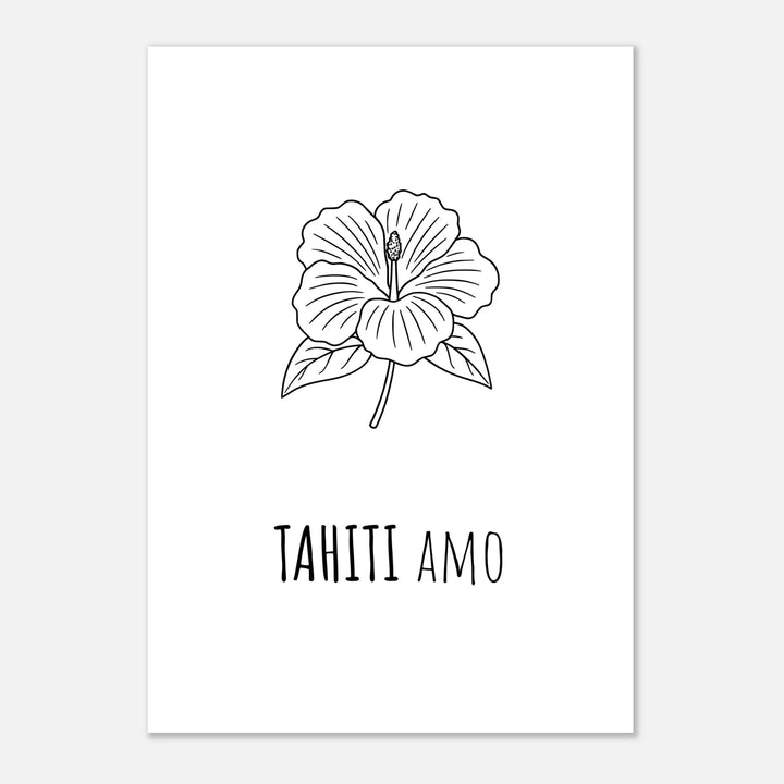 Affiche "Tahiti Amo" |Tahiti - MoodElle