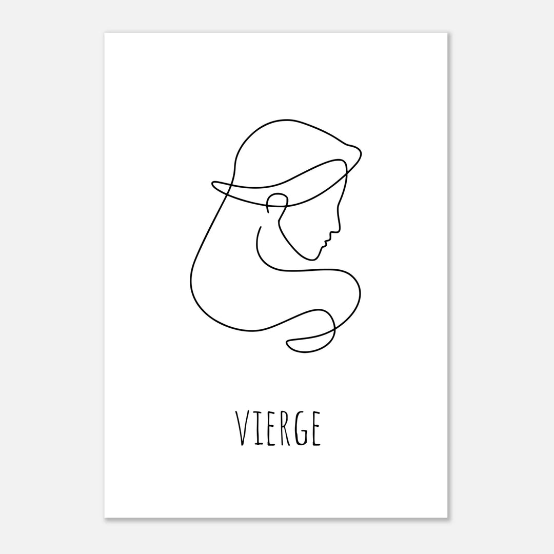 Affiche " Vierge" | Line Art - MoodElle