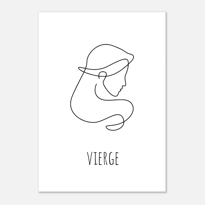 Affiche " Vierge" | Line Art - MoodElle