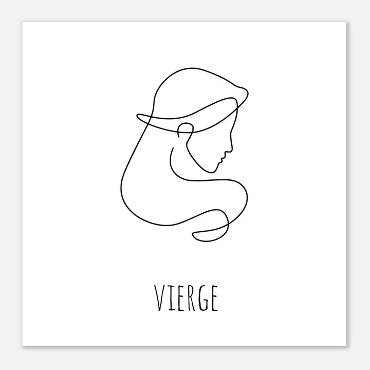 Affiche " Vierge" | Line Art - MoodElle