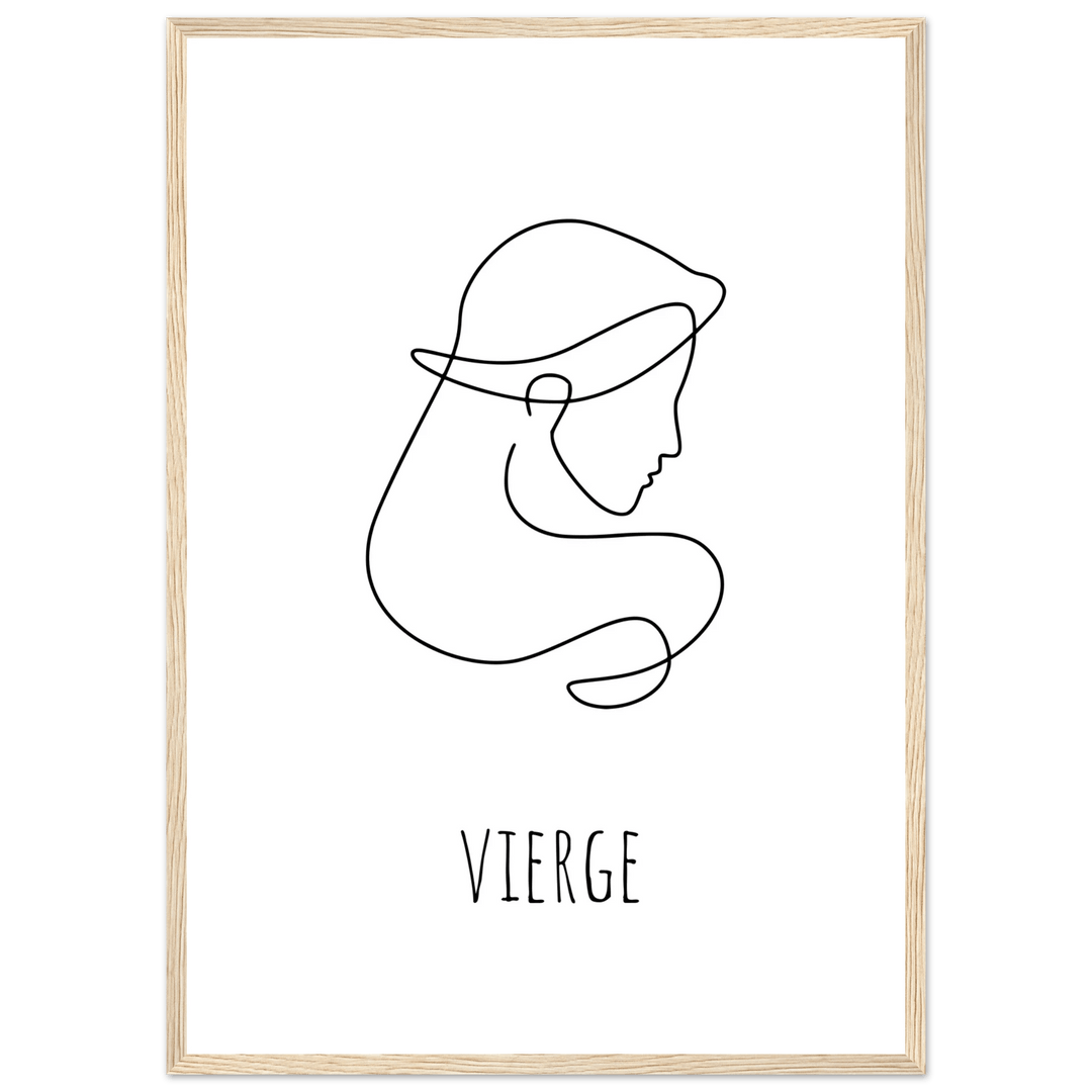 Affiche " Vierge" | Line Art - MoodElle