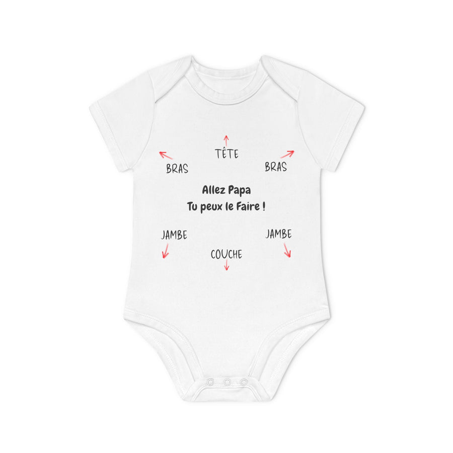 Body bébé humour – “Allez Papa tu peux le faire !” – idée cadeau naissance drôle - MoodElle