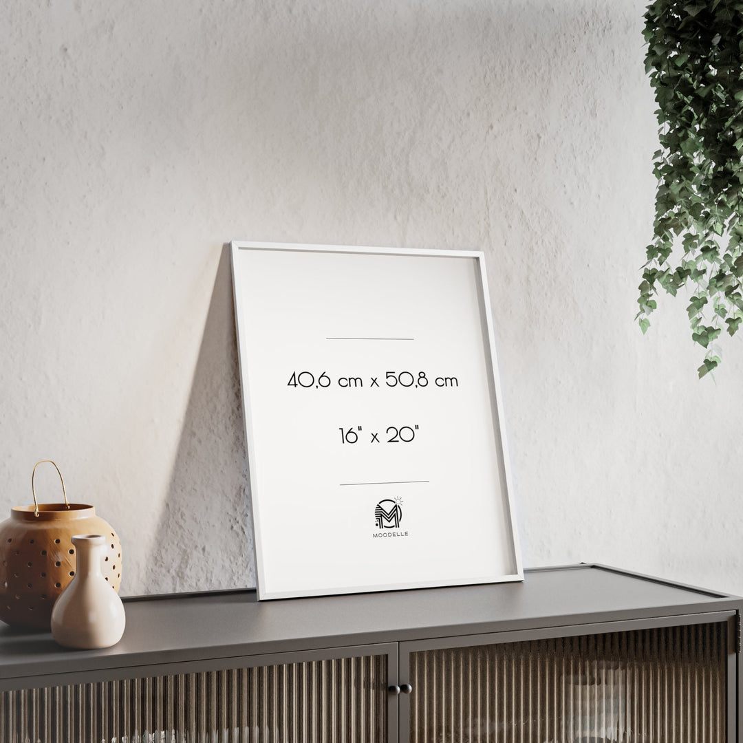 Cadre 16'x20' - blanc – 40.6 x 50.8 cm - cadre mural ou à poser - MoodElle
