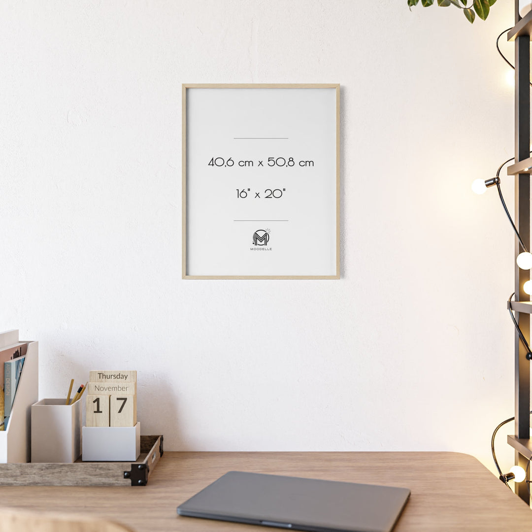 Cadre 16'x20' - bois – 40.6 x 50.8 cm - cadre mural ou à poser - MoodElle