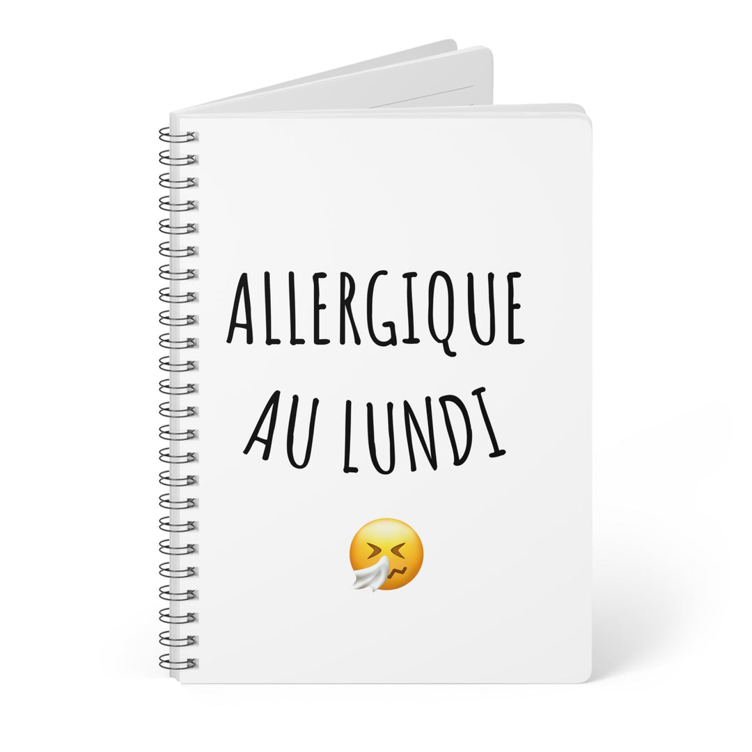 Carnet "Allergique au lundi" – Cahier à Spirales pour Esprits Fatigués et Créatifs - MoodElle