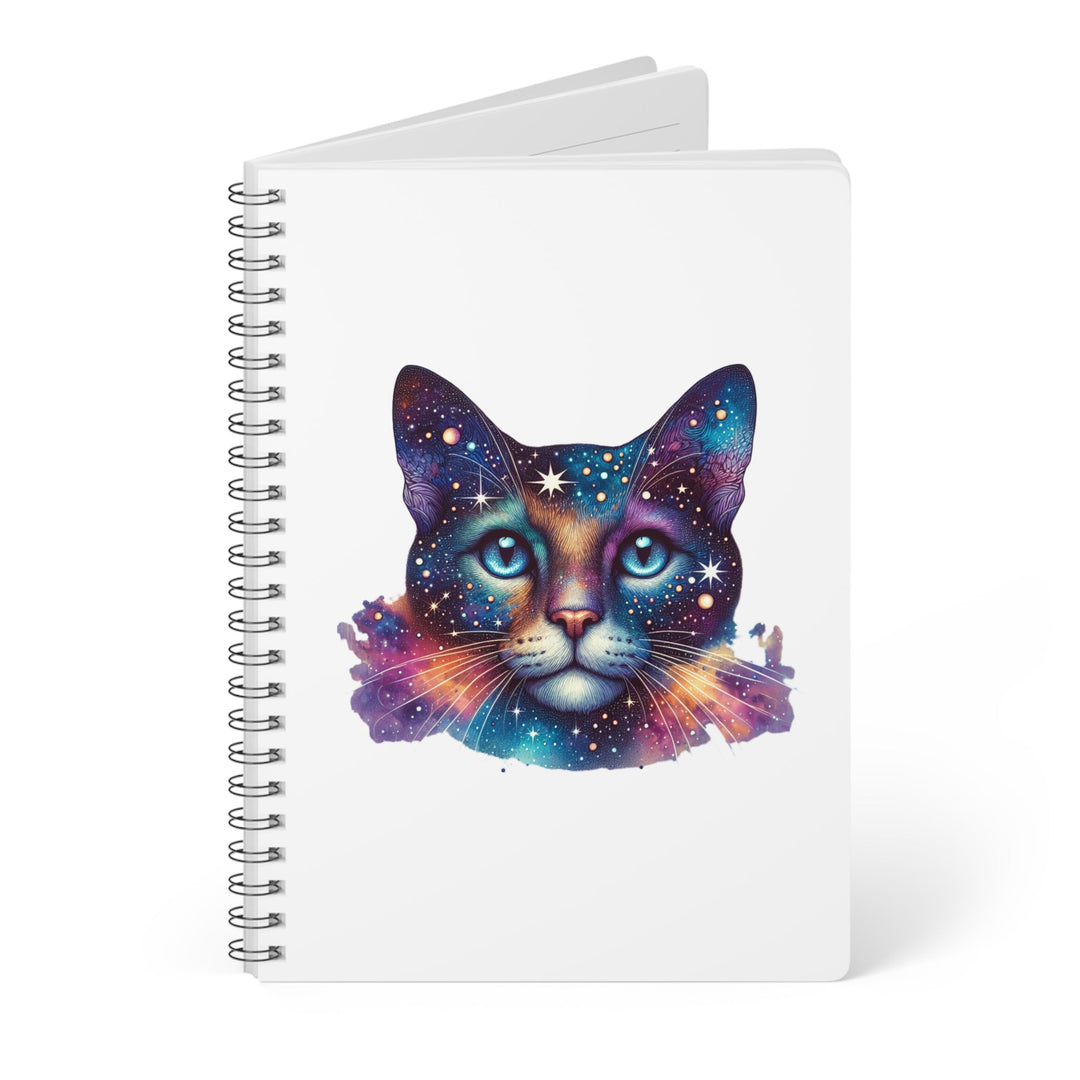 Carnet spirale chat galaxie – Notebook “Space Cat” coloré – cadeau pour les amoureux des chats et fans d'astrologie - MoodElle