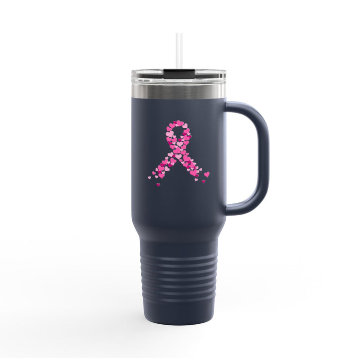 Gourde Solidaire Octobre Rose – Mug isotherme avec paille réutilisable - MoodElle
