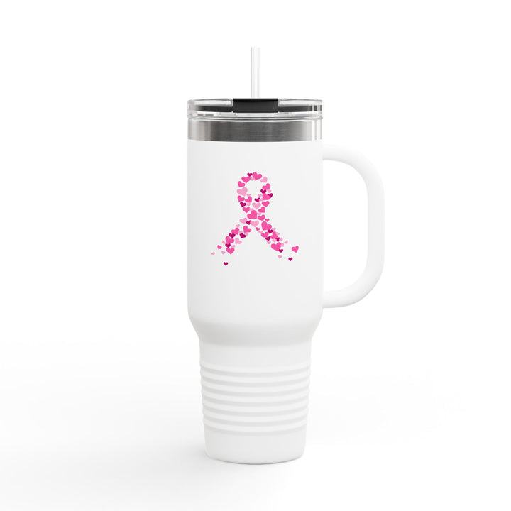 Gourde Solidaire Octobre Rose – Mug isotherme avec paille réutilisable - MoodElle