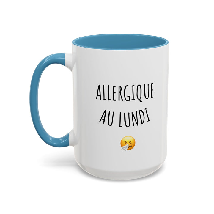 Mug "Allergique au Lundi" – Tasse humour pour les matins difficiles – Cadeau original anti - lundi - MoodElle