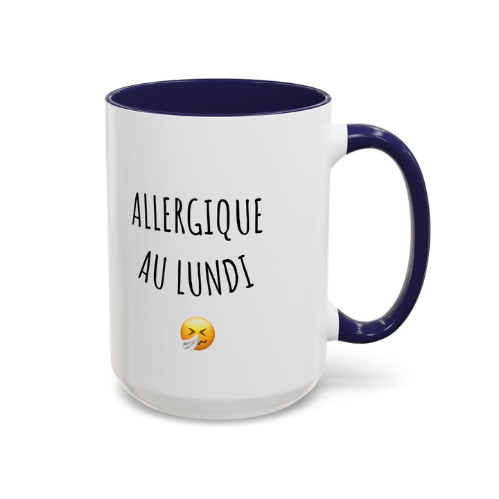 Mug "Allergique au Lundi" – Tasse humour pour les matins difficiles – Cadeau original anti - lundi - MoodElle