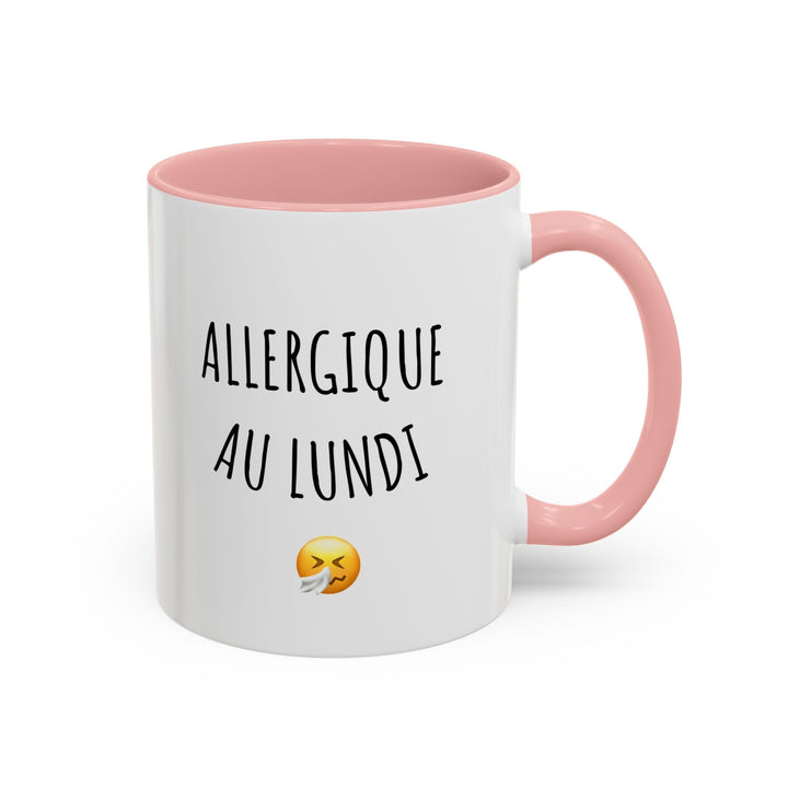 Mug "Allergique au Lundi" – Tasse humour pour les matins difficiles – Cadeau original anti - lundi - MoodElle