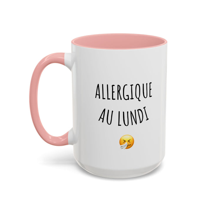 Mug "Allergique au Lundi" – Tasse humour pour les matins difficiles – Cadeau original anti - lundi - MoodElle