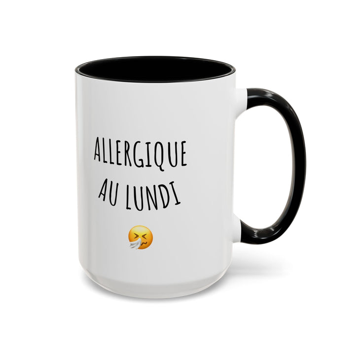Mug "Allergique au Lundi" – Tasse humour pour les matins difficiles – Cadeau original anti - lundi - MoodElle