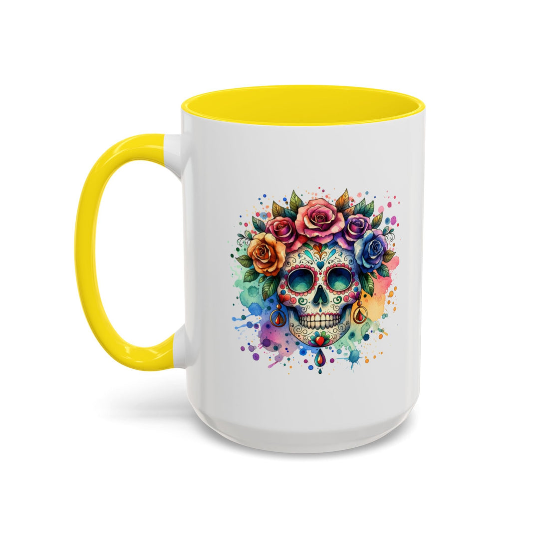 Mug Crâne Fleuri Coloré – Tasse Dia de los Muertos Originale - MoodElle