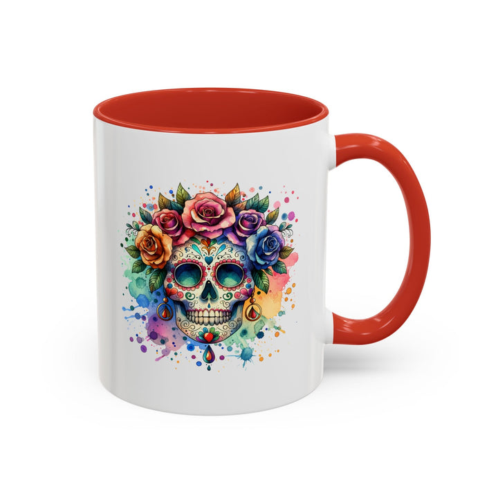 Mug Crâne Fleuri Coloré – Tasse Dia de los Muertos Originale - MoodElle
