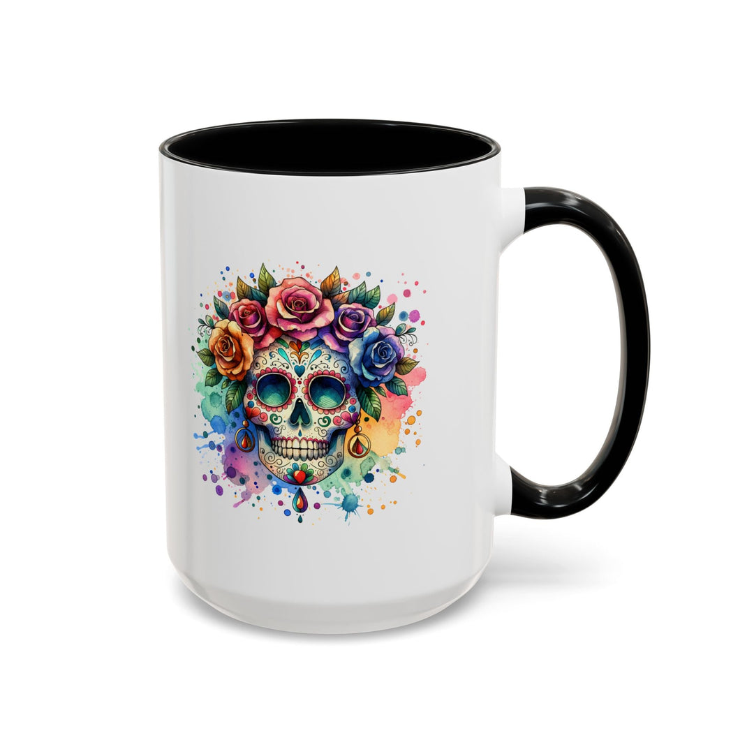 Mug Crâne Fleuri Coloré – Tasse Dia de los Muertos Originale - MoodElle
