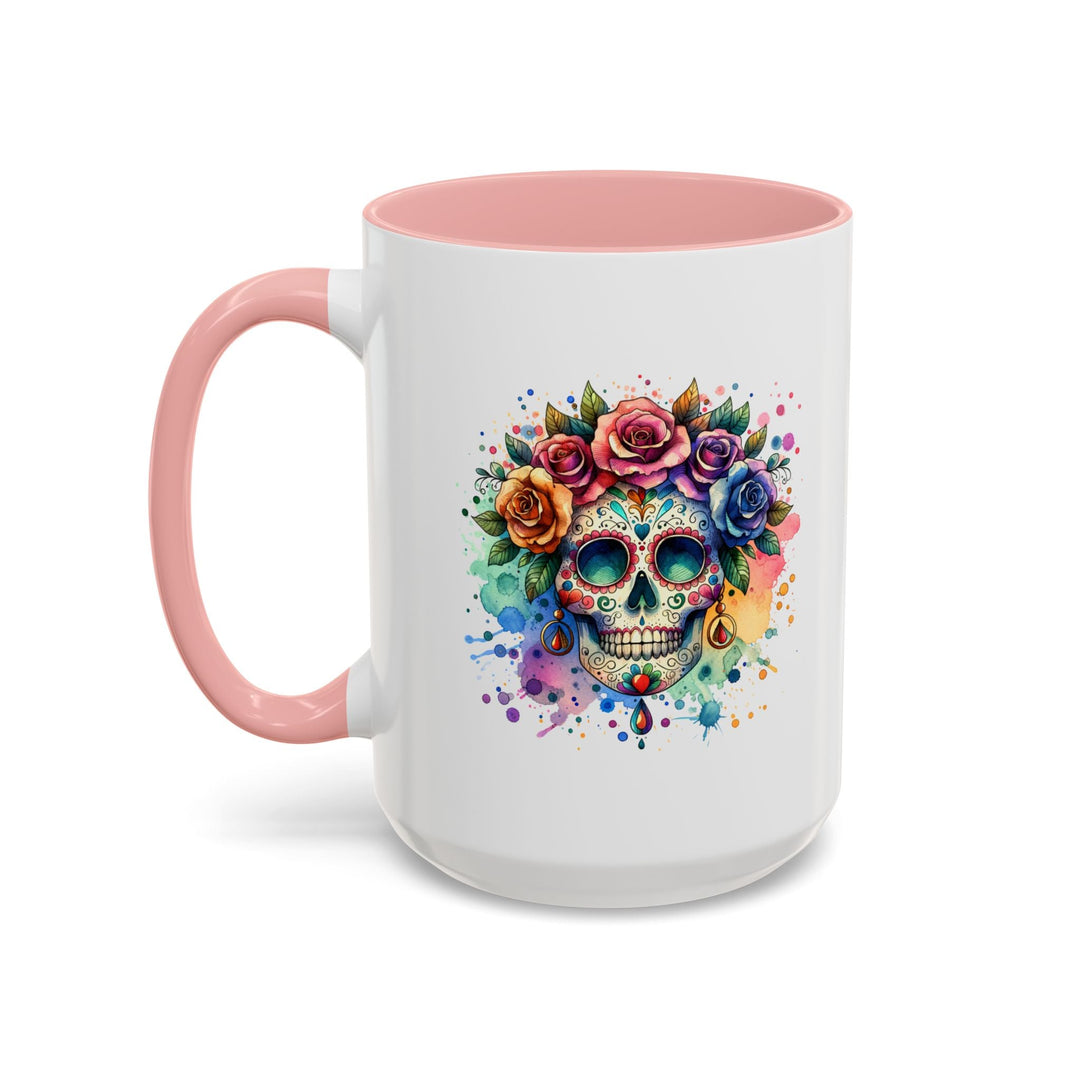 Mug Crâne Fleuri Coloré – Tasse Dia de los Muertos Originale - MoodElle