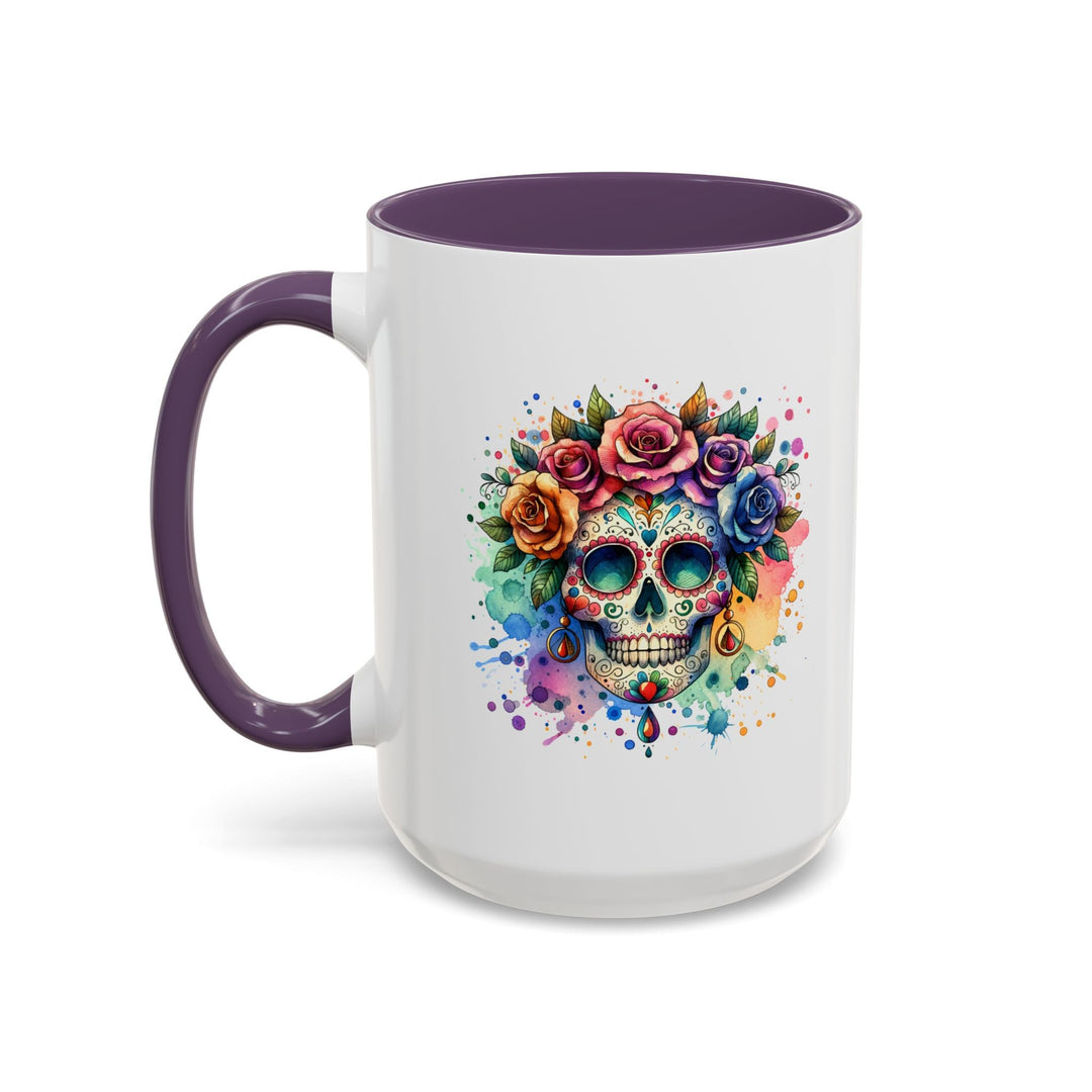 Mug Crâne Fleuri Coloré – Tasse Dia de los Muertos Originale - MoodElle