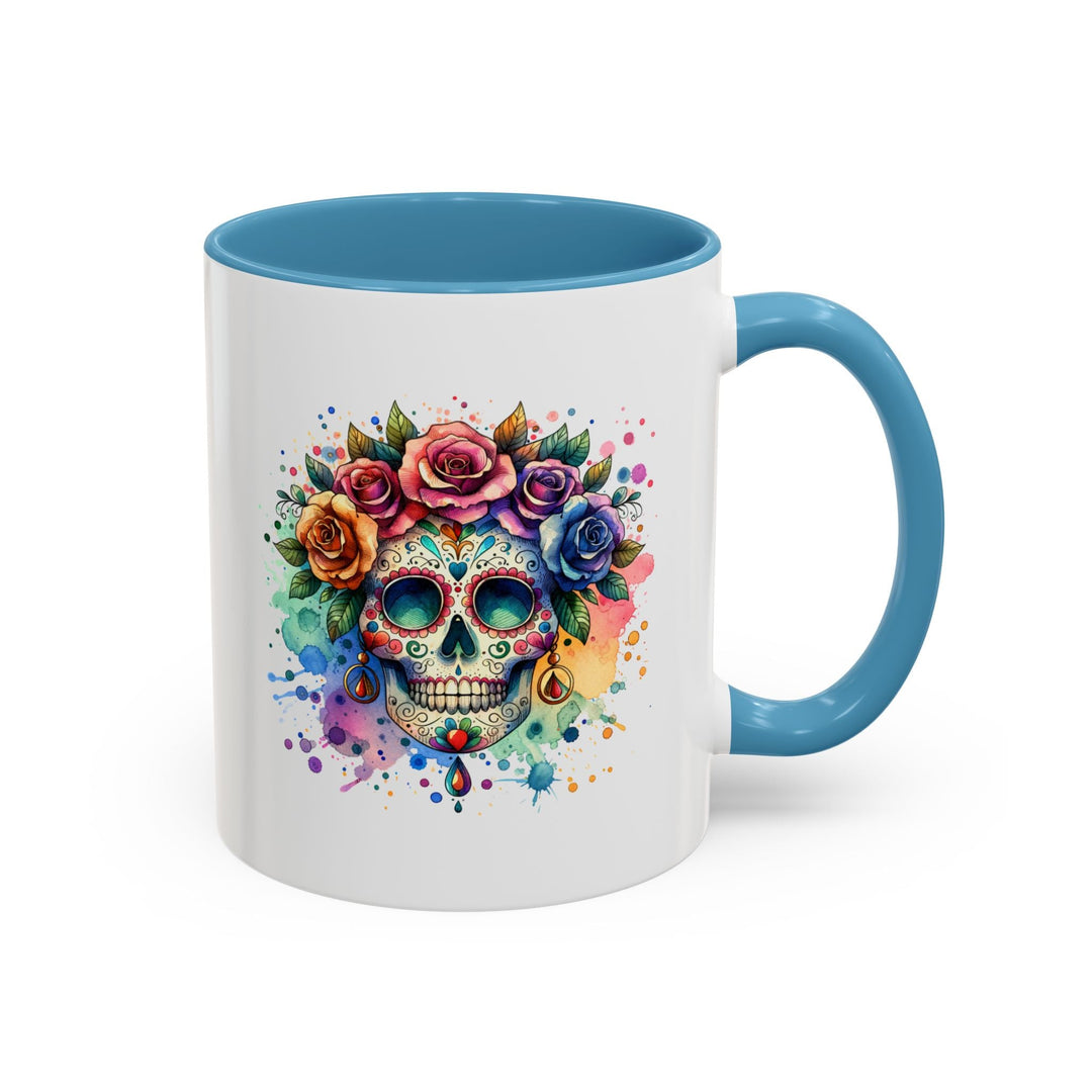 Mug Crâne Fleuri Coloré – Tasse Dia de los Muertos Originale - MoodElle